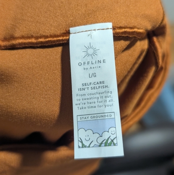 NEW! OFFLINE By Aerie | Real Me Smocked Legging In Horizon Burnt Orange - Picture 8 of 11